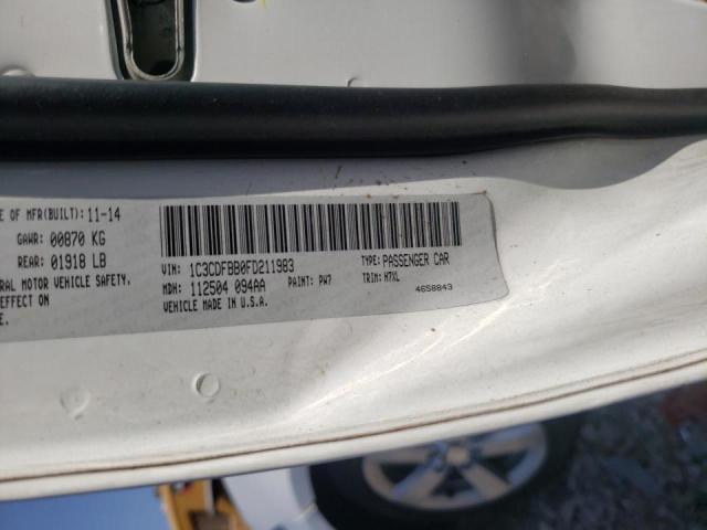 Photo 10 from auction – 2015 DODGE DART SXT with VIN 1C3CDFBB0FD211983