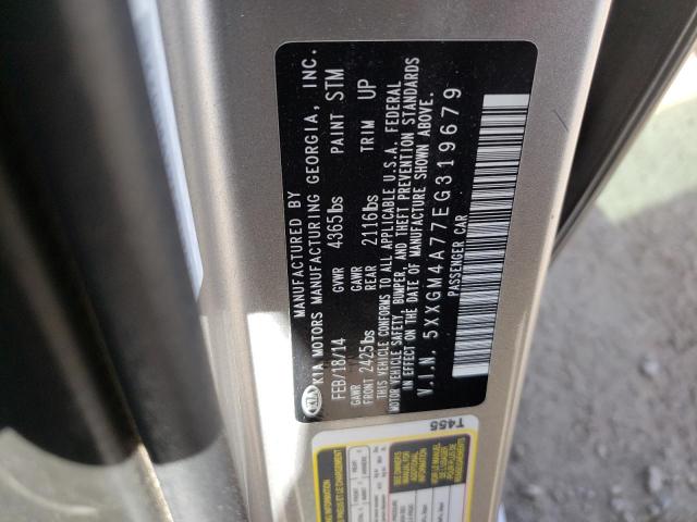 Photo 10 from auction – 2014 KIA OPTIMA LX with VIN 5XXGM4A77EG319679