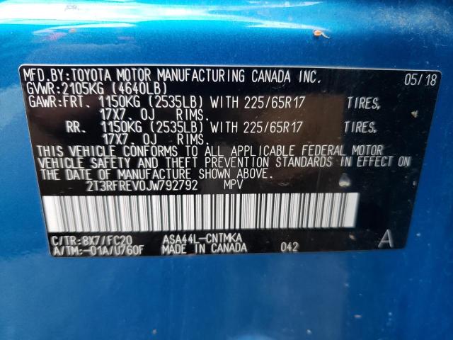 Photo 10 from auction – 2018 TOYOTA RAV4 ADVEN with VIN 2T3RFREV0JW792792