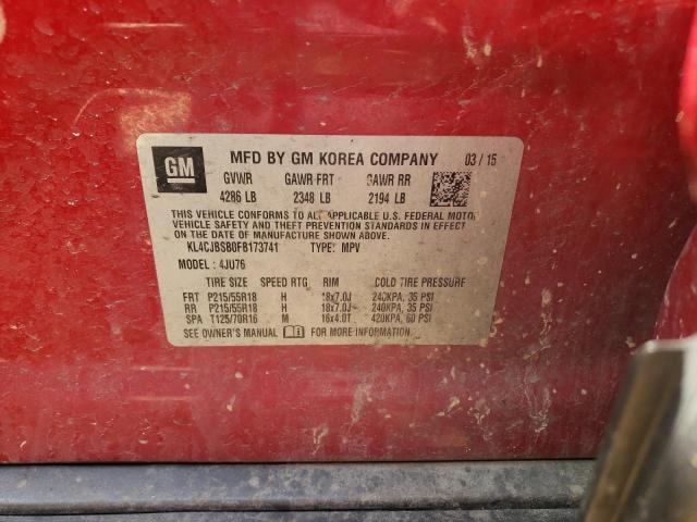 Photo 10 from auction – 2015 BUICK ENCORE CON with VIN KL4CJBSB0FB173741