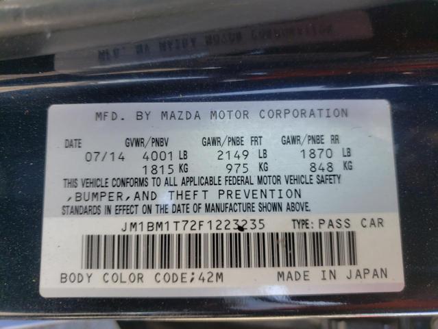 Photo 10 from auction – 2015 MAZDA 3 with VIN JM1BM1T72F1223235