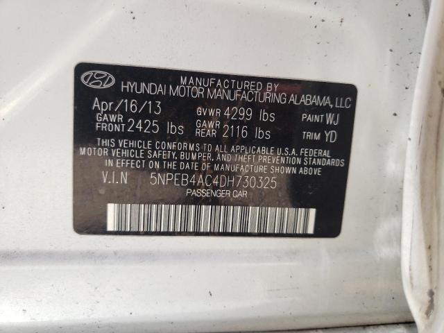 Photo 10 from auction – 2013 HYUNDAI SONATA GLS with VIN 5NPEB4AC4DH730325