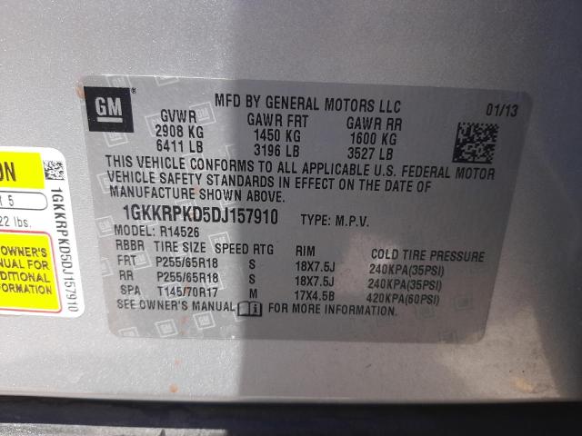 Photo 10 from auction – 2013 GMC ACADIA SLE with VIN 1GKKRPKD5DJ157910