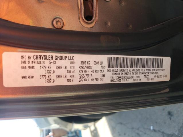 Photo 10 from auction – 2013 RAM 1500 SLT with VIN 1C6RR7LG2DS667801