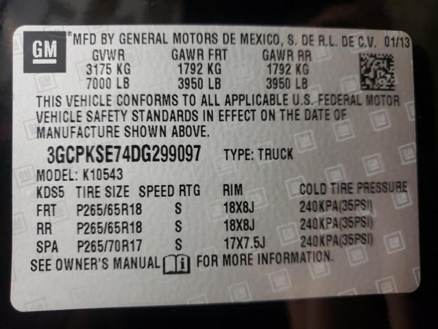 Photo 10 from auction – 2013 CHEVROLET SILVERADO with VIN 3GCPKSE74DG299097