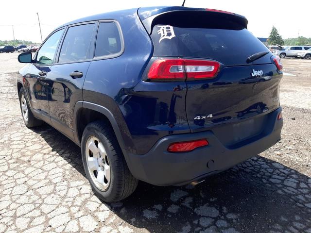 Photo 3 from auction – 2015 JEEP CHEROKEE S with VIN 1C4PJMAB1FW664168
