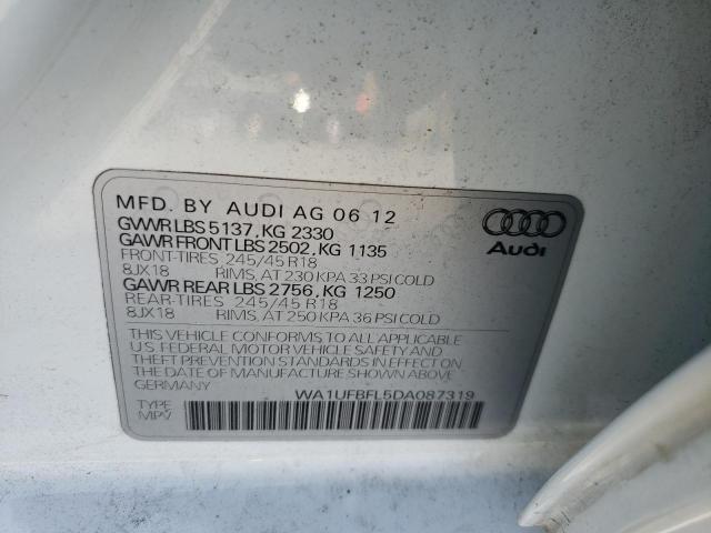 صورة رقم 10 من المزاد - 2013 AUDI A4 ALLROAD مع VIN WA1UFBFL5DA087319