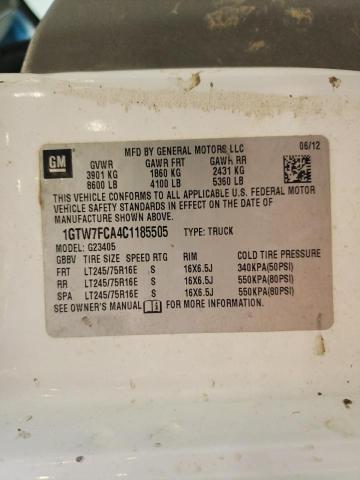 Photo 10 from auction – 2012 GMC SAVANA G25 with VIN 1GTW7FCA4C1185505