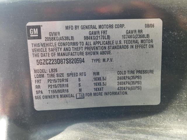 Photo 10 from auction – 2007 SATURN VUE with VIN 5GZCZ23D87S820594