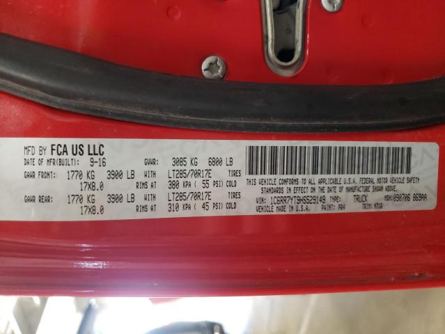 Photo 10 from auction – 2017 RAM 1500 REBEL with VIN 1C6RR7YT9HS529149