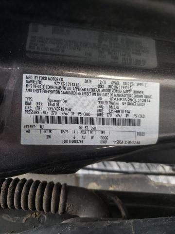 Photo 10 from auction – 2012 FORD FOCUS TITA with VIN 1FAHP3N28CL312814