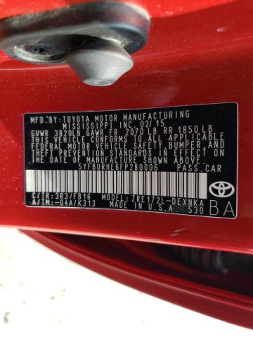 Photo 10 from auction – 2015 TOYOTA COROLLA L with VIN 5YFBURHE6FP280006