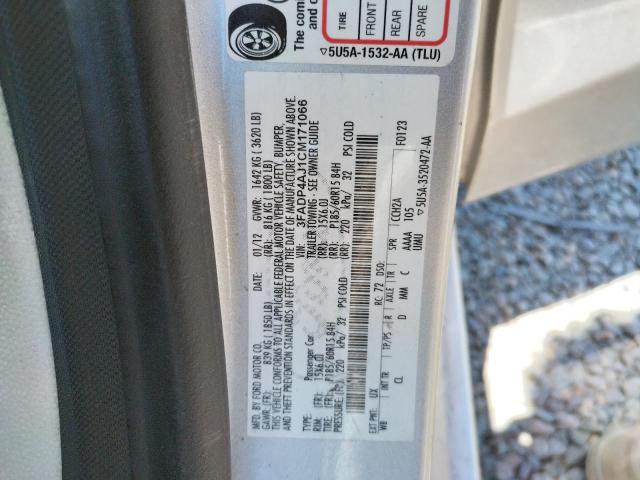 Photo 10 from auction – 2012 FORD FIESTA S with VIN 3FADP4AJ1CM171066