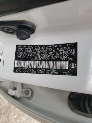 Photo 10 from auction – 2013 TOYOTA PRIUS with VIN JTDKN3DU2D5571376