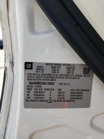 Photo 10 from auction – 2011 BUICK ENCLAVE CX with VIN 5GAKRBED0BJ108591