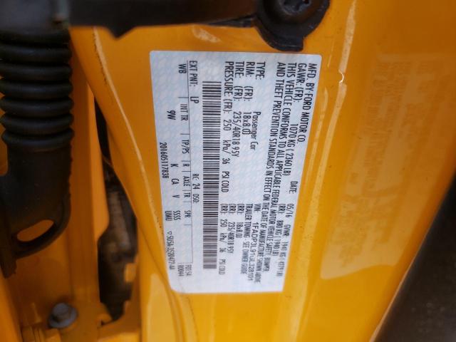 Photo 10 from auction – 2016 FORD FOCUS ST with VIN 1FADP3L91GL328101