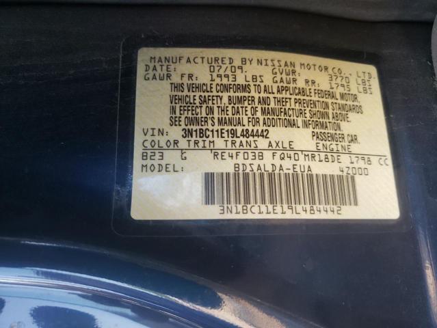Photo 10 from auction – 2009 NISSAN VERSA S with VIN 3N1BC11E19L484442