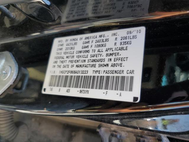Photo 10 from auction – 2011 HONDA ACCORD EXL with VIN 1HGCP2F86BA013223