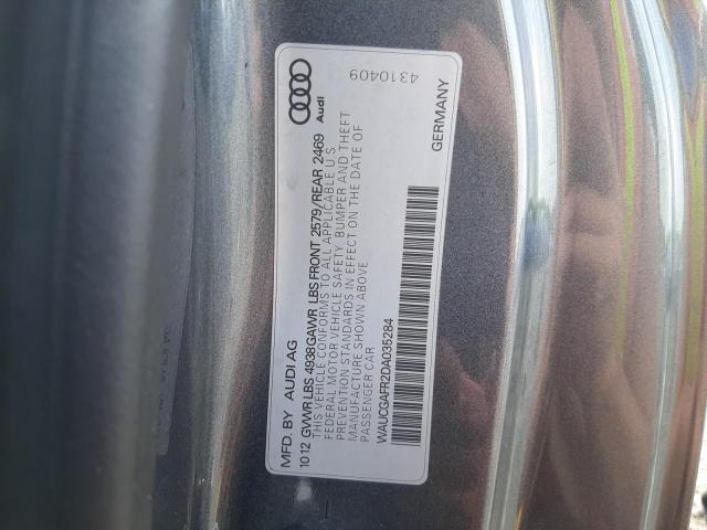 Photo 10 from auction – 2013 AUDI S5 PREMIUM with VIN WAUCGAFR2DA035284