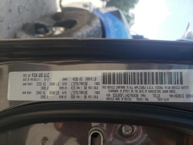 Photo 10 from auction – 2017 RAM 2500 LARAM with VIN 3C6UR5FL1HG745439
