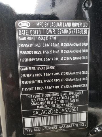 Photo 10 from auction – 2013 LAND ROVER LR4 HSE with VIN SALAG2D46DA672601