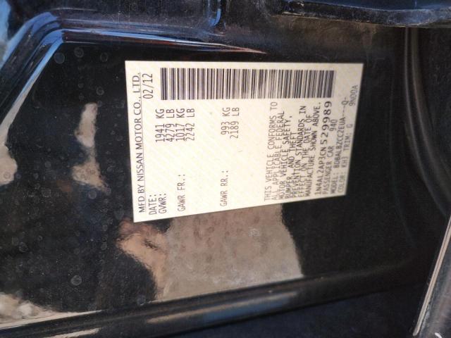 Photo 10 from auction – 2012 NISSAN ALTIMA BAS with VIN 1N4AL2AP3CN529989