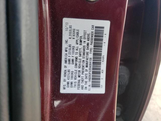 Photo 10 from auction – 2014 HONDA ACCORD SPO with VIN 1HGCR2F52EA064156