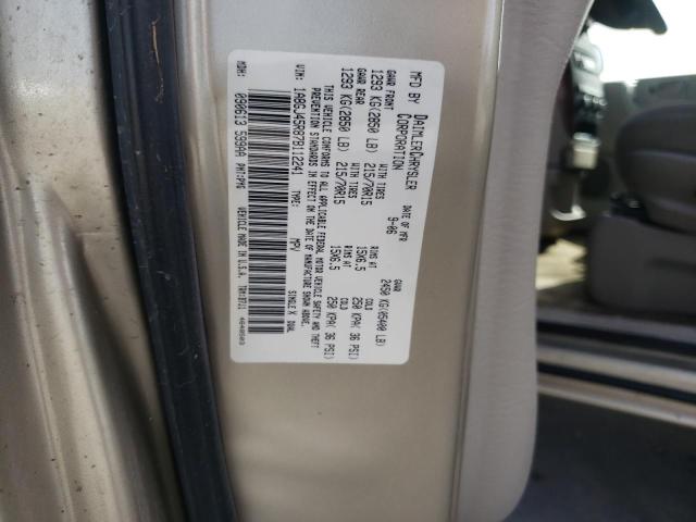 Photo 10 from auction – 2007 CHRYSLER TOWN & COU with VIN 1A8GJ45R87B112241