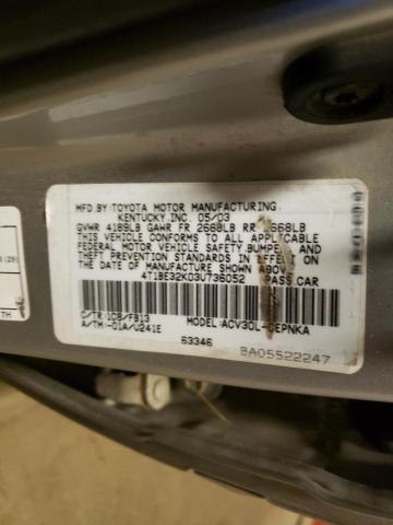 Photo 10 from auction – 2003 TOYOTA CAMRY LE with VIN 4T1BE32K03U736052