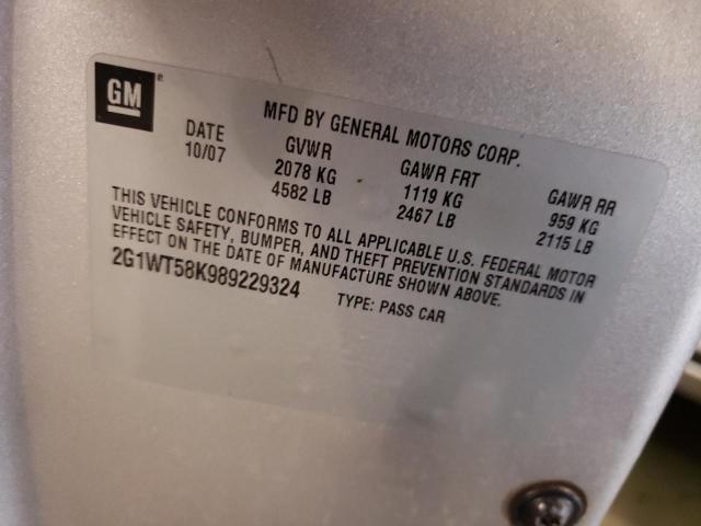 Photo 10 from auction – 2008 CHEVROLET IMPALA LT with VIN 2G1WT58K989229324