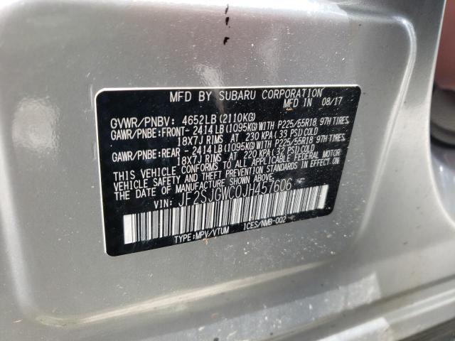 Photo 10 from auction – 2018 SUBARU FORESTER 2 with VIN JF2SJGWC0JH457606