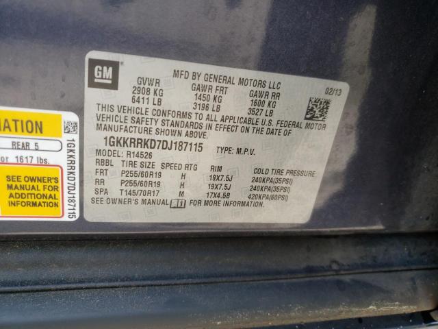Photo 10 from auction – 2013 GMC ACADIA SLT with VIN 1GKKRRKD7DJ187115
