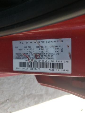 Photo 10 from auction – 2013 MAZDA SPEED 3 with VIN JM1BL1L33D1810847