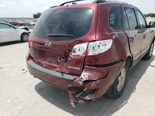 Photo 9 from auction – 2009 HYUNDAI SANTA FE G with VIN 5NMSG13D69H262966