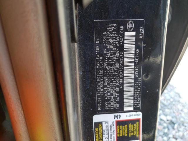 Photo 10 from auction – 2011 TOYOTA CAMRY BASE with VIN 4T1BF3EK7BU162542