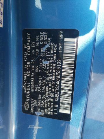 Photo 10 from auction – 2017 HYUNDAI TUCSON LIM with VIN KM8J33A40HU536199