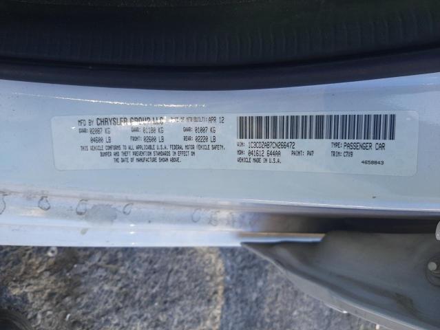 Photo 10 from auction – 2012 DODGE AVENGER SE with VIN 1C3CDZAB7CN266472