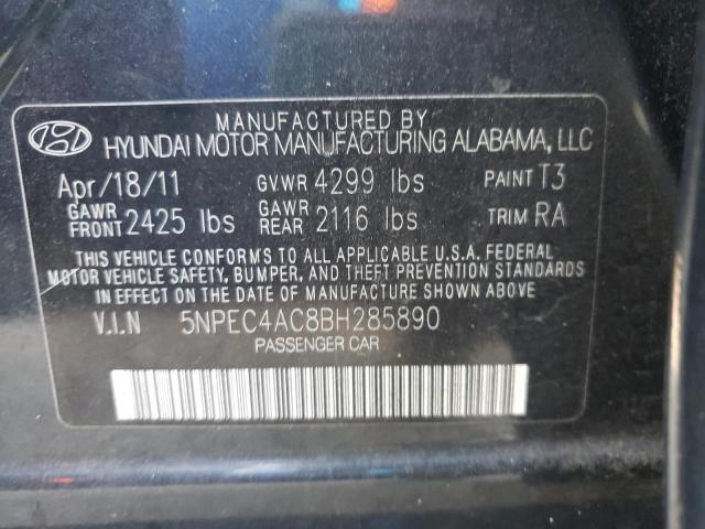 صورة رقم 10 من المزاد - 2011 HYUNDAI SONATA SE مع VIN 5NPEC4AC8BH285890