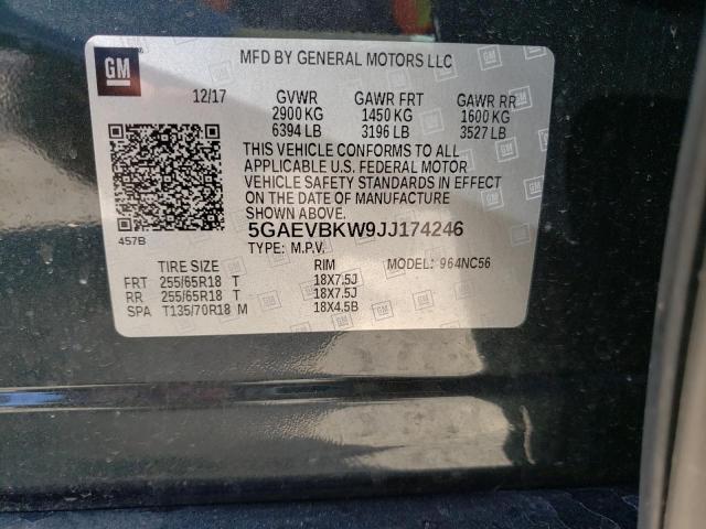 Photo 10 from auction – 2018 BUICK ENCLAVE PR with VIN 5GAEVBKW9JJ174246