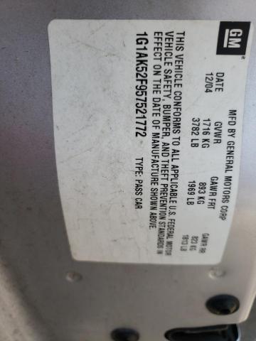 Photo 10 from auction – 2005 CHEVROLET COBALT with VIN 1G1AK52F957521772