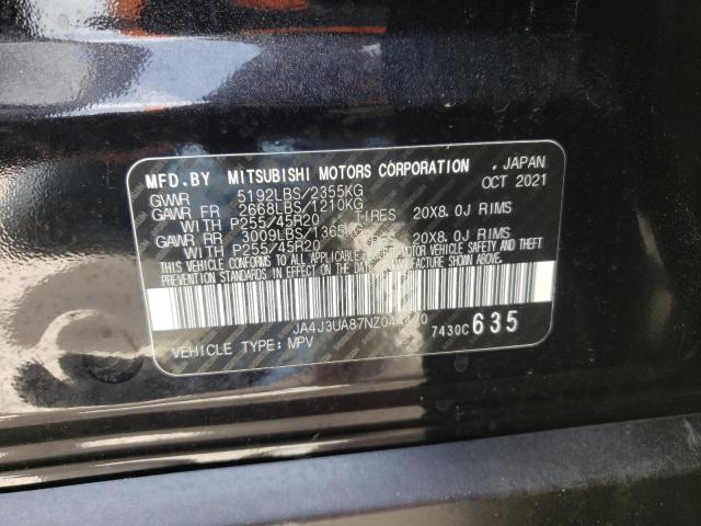 Photo 10 from auction – 2022 MITSUBISHI OUTLANDER with VIN JA4J3UA87NZ044470