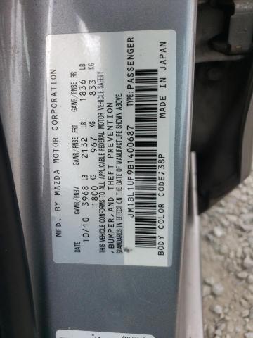 Photo 10 from auction – 2011 MAZDA 3 I with VIN JM1BL1UF9B1400687