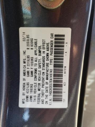 Photo 10 from auction – 2014 HONDA ACCORD SPO with VIN 1HGCR2E57EA149740