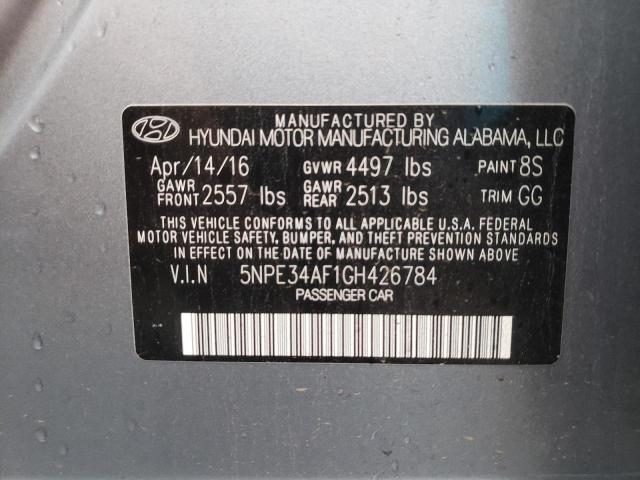 Photo 10 from auction – 2016 HYUNDAI SONATA SPO with VIN 5NPE34AF1GH426784