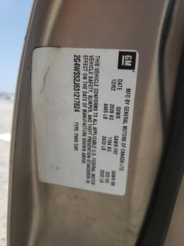 Photo 10 from auction – 2003 BUICK CENTURY CU with VIN 2G4WS52J631217824