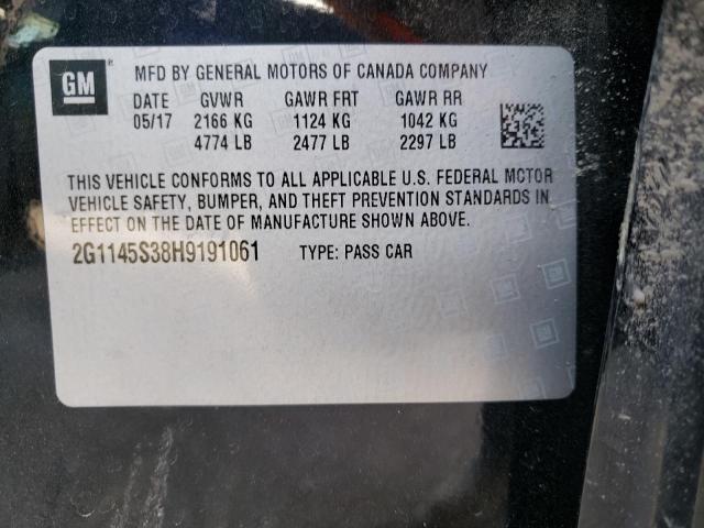 Photo 10 from auction – 2017 CHEVROLET IMPALA PRE with VIN 2G1145S38H9191061