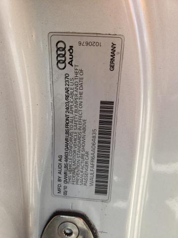 Photo 10 from auction – 2010 AUDI A5 PREMIUM with VIN WAULFAFR6AA064835