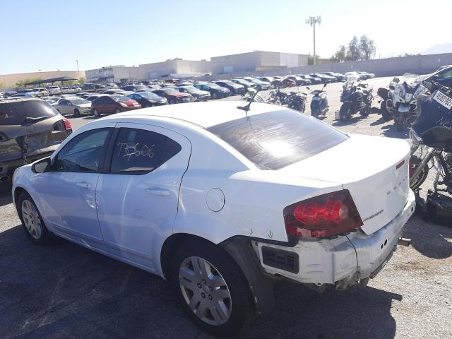 Photo 3 from auction – 2012 DODGE AVENGER SE with VIN 1C3CDZAB7CN266472