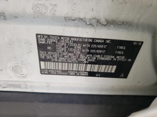 Photo 10 from auction – 2020 TOYOTA RAV4 XLE with VIN 2T3P1RFV5LC067570