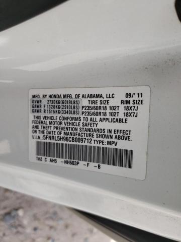 Photo 10 from auction – 2012 HONDA ODYSSEY TO with VIN 5FNRL5H96CB009712